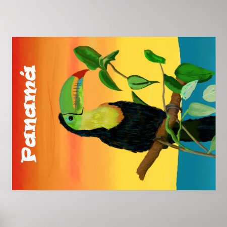 Tropical Toucan Bird Poster