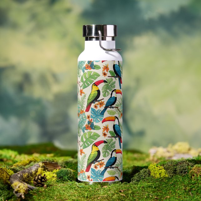 Tropical Toucan Canopy Water Bottle (Outdoor (Rotated))