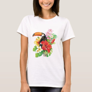Tropical Toucan Collage T-Shirt