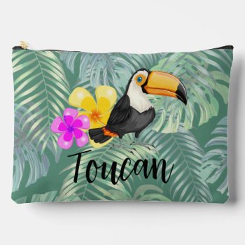 Tropical Toucan Design Accessory Bag by SjasisDesignSpace at Zazzle