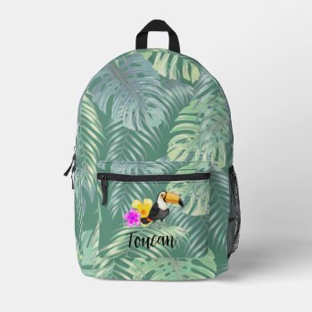 Tropical Toucan Design Back Pack by SjasisDesignSpace at Zazzle