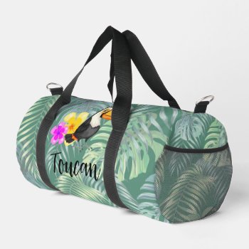 Tropical Toucan Design Duffel Bag by SjasisDesignSpace at Zazzle