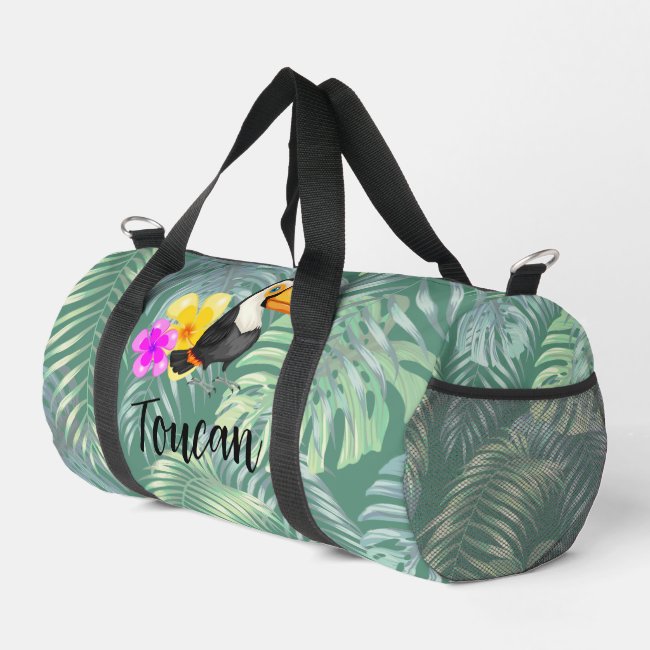 Tropical Toucan Design Duffel Bag