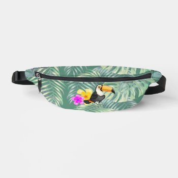 Tropical Toucan Design Fanny Pack by SjasisDesignSpace at Zazzle