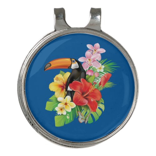 Tropical Toucan Golf Hat Clip and Ball Marker