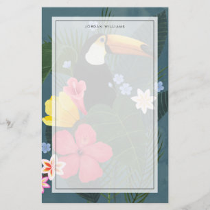 Tropical Toucan in the Wilderness Stationery