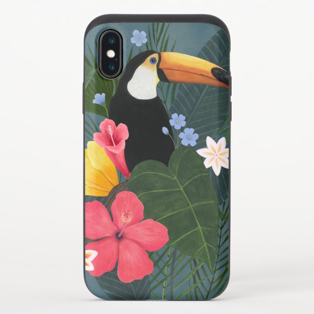 Tropical Toucan in the Wilderness Uncommon iPhone Case (Back)
