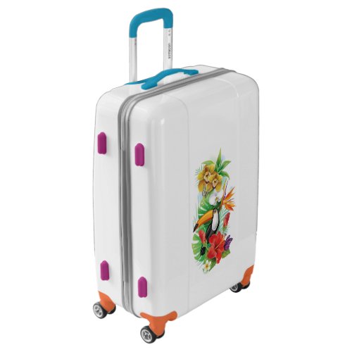 Tropical Toucan left Luggage Suitcase