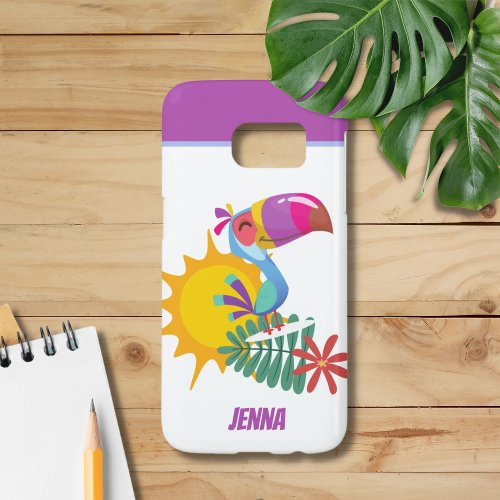 Tropical Toucan Personalized Samsung Galaxy S7 Case