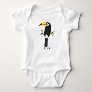 Tropical Toucan Personalized Kids Baby Bodysuit