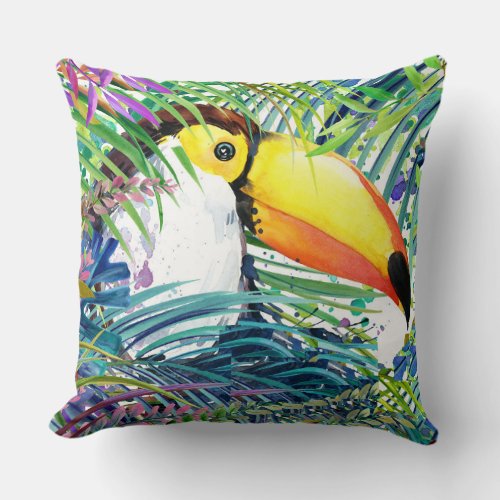 Tropical Toucan Pillow
