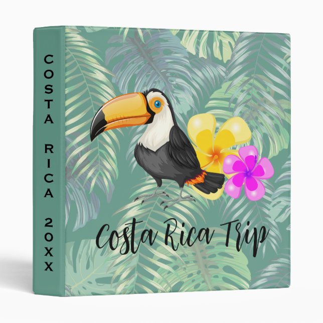 Tropical Toucan Pura Vida Design Binder (Front/Spine)