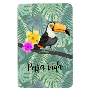 Tropical Toucan Pura Vida Design Magnet