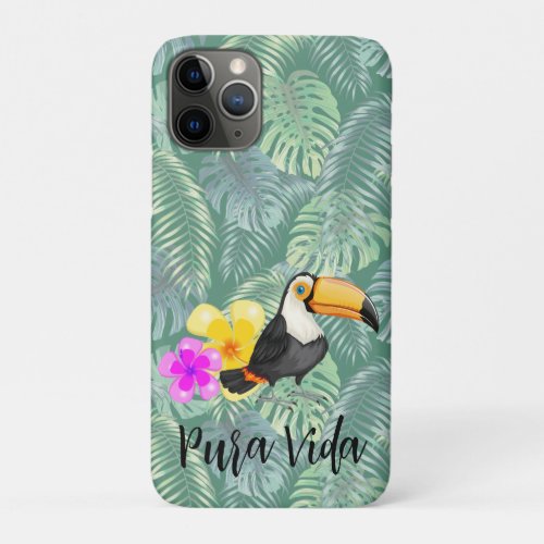 Tropical Toucan Pura Vida Design Smartphone Case