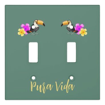 Tropical Toucan Pura Vida Light Switch Cover