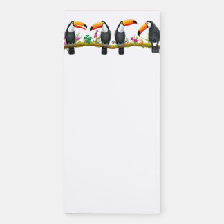 Tropical Toucan Talk Magnetic Notepad