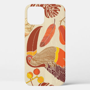 Tropical Toucans: Exotic Seamless Design iPhone 12 Case