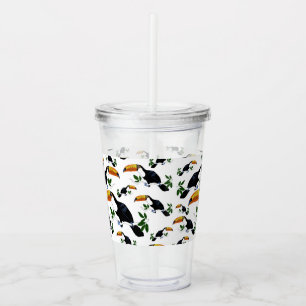 Tropical Toucans - Playful Jungle Acrylic Tumbler