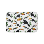 Tropical Toucans - Playful Jungle  Bath Mat