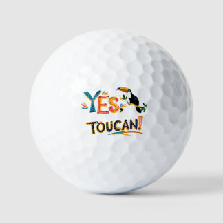 Tropical Toucans - Playful Jungle Golf Balls