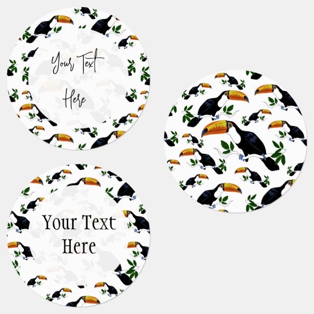Tropical Toucans - Playful Jungle Labels (Group)