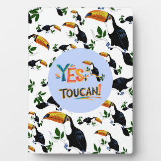 Tropical Toucans - Playful Jungle Plaque
