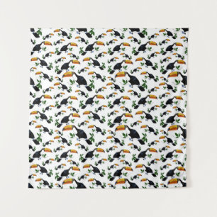 Tropical Toucans - Playful Jungle Tapestry