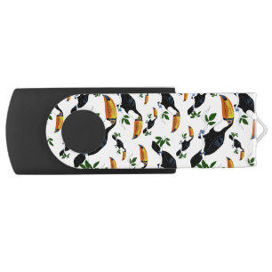 Tropical Toucans - Playful Jungle USB Flash Drive