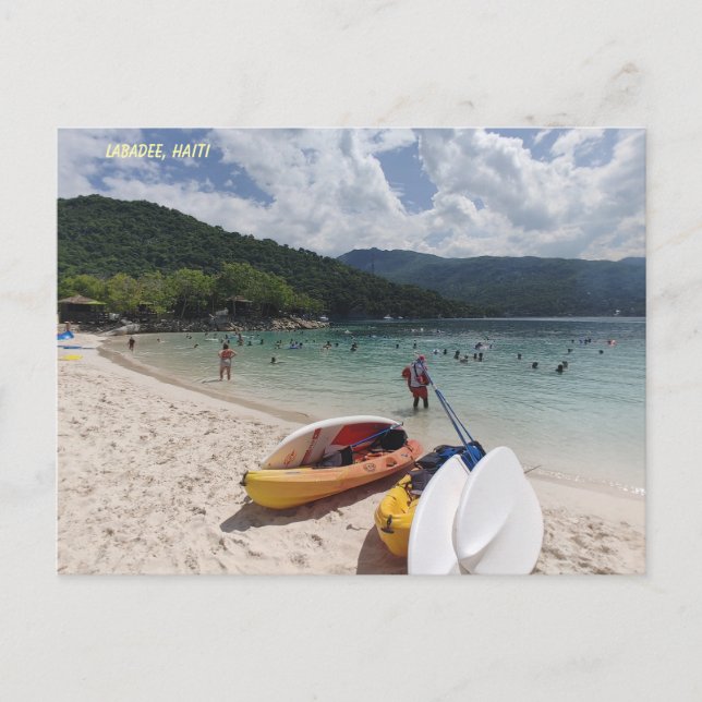 Tropical Tranquility – Labadee Beach Scene Postcard (Front)