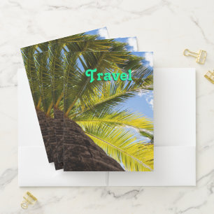 Tropical Travel Pocket Folder