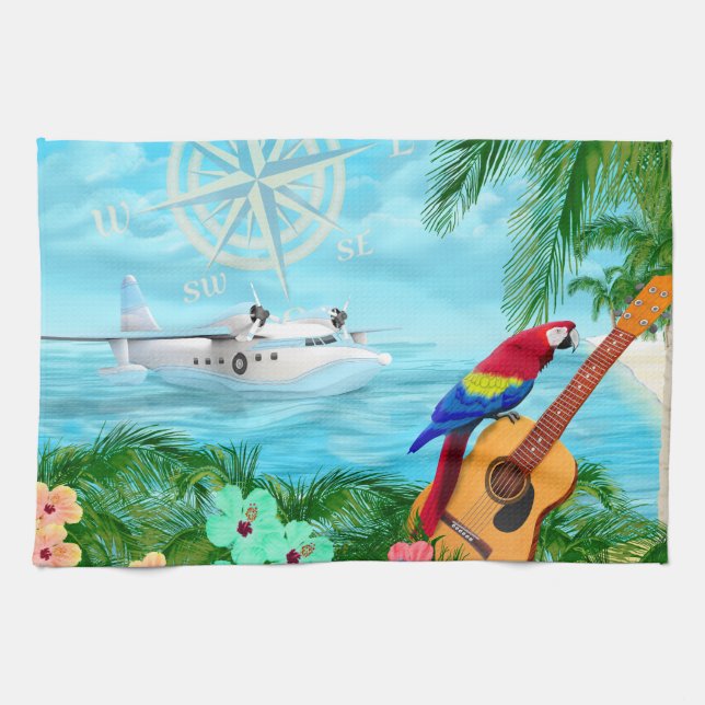 Tropical Travels Kitchen Towel (Horizontal)