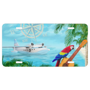 Tropical Travels License Plate