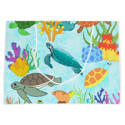 Tropical Treasures Turtles and Coral Reef Gift Bag