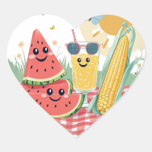 Tropical Treats – Summer Snack Sticker Set