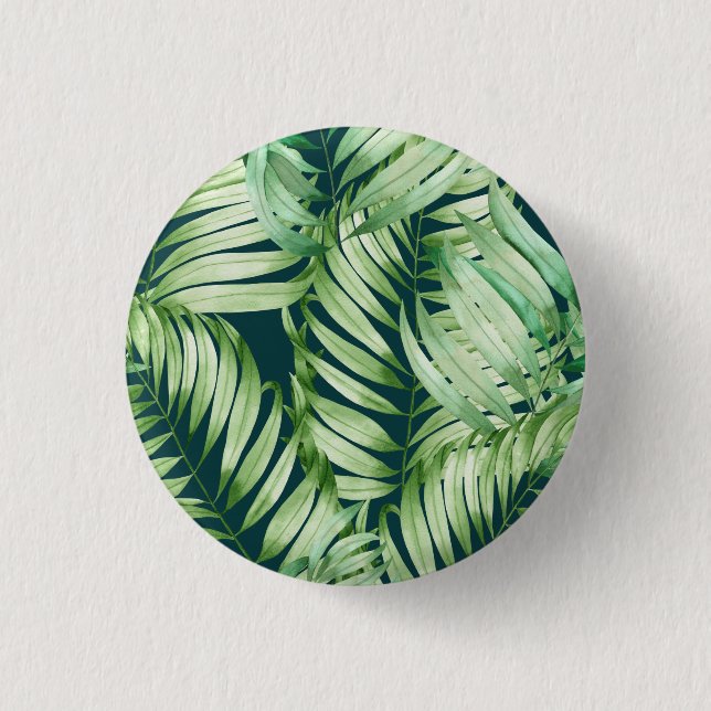 Tropical Tree Art Button (Front)
