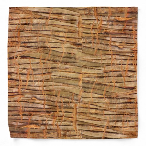 Tropical Tree Bark Nature Photo Bandana