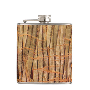 Tropical Tree Bark Nature Photo Flask