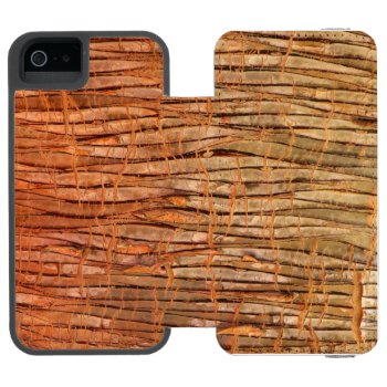 Tropical Tree Bark Nature Photo Iphone Se/5/5s Wallet Case by KreaturFlora at Zazzle