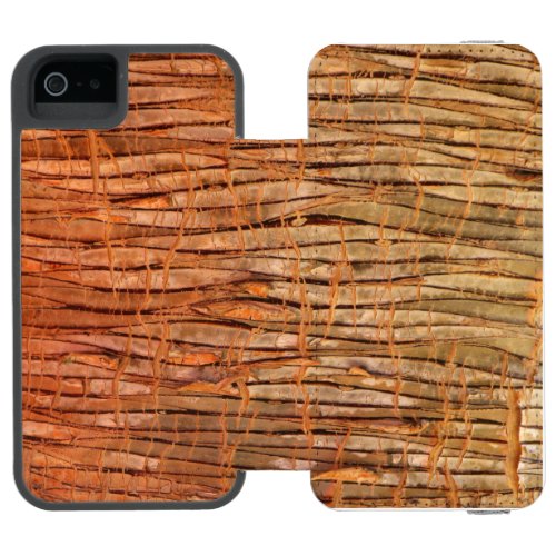 Tropical Tree Bark Nature Photo iPhone SE55s Wallet Case