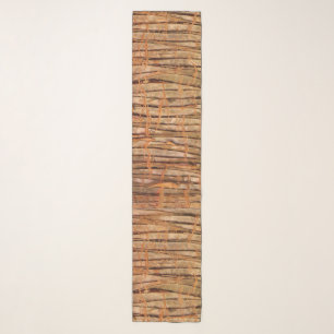 Tropical Tree Bark Nature Photo Scarf