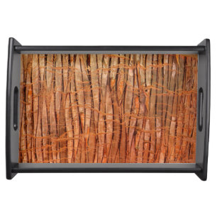 Tropical Tree Bark Nature Photo Serving Tray