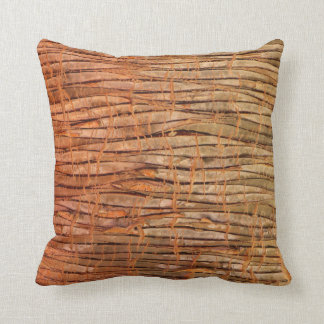 Tropical Tree Bark Photo Throw Pillow