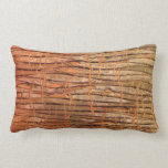 Tropical Tree Bark Wickery Photo Lumbar Pillow