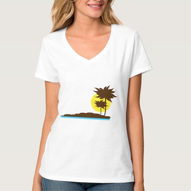 Tropical Trees T-Shirt (Front)