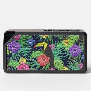 Tropical Tucan and Leaves Rainforest Bluetooth Speaker
