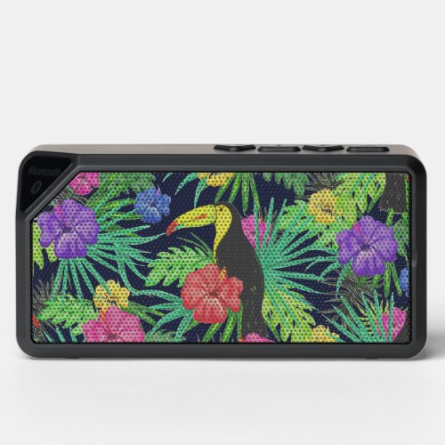 Tropical Tucan and Leaves Rainforest Bluetooth Speaker