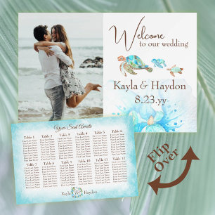 Tropical Turquoise 12-Table Seating & Welcome Sign