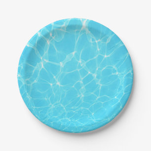 Tropical Turquoise Blue Ocean Paper Plates