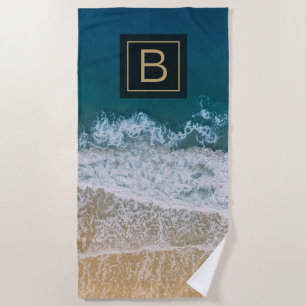 Tropical Turquoise Blue Sea Sandy Beach Florida Beach Towel