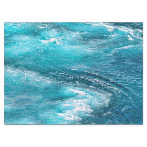 Tropical Turquoise Caribbean Ocean Cruise Photo Tissue Paper